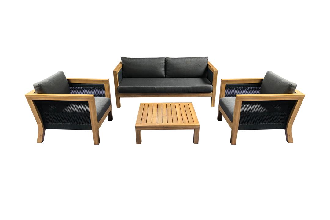 Halle 4pcs Outdoor Lounge Set by Interior Secrets - AfterPay Available