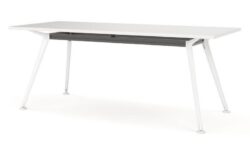 Horizon Melamine Office Table 1.8m - White Legs by Interior Secrets - AfterPay Available