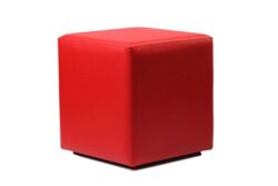 Hospitality Plus Cube Ottoman - Red
