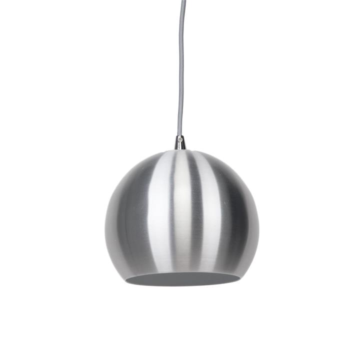 Ines Modern Spherical Cord Drop Metal Pendant Light Lamp - Aluminium