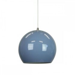Itzel Modern Spherical Cord Drop Metal Pendant Light Lamp - Pigeon Blue