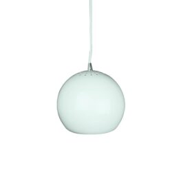 Itzel Modern Spherical Cord Drop Metal Pendant Light Lamp - White