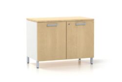 JasonL Executive Credenza Office Storage Cabinet Extra - 800mm [Silver] - Maple