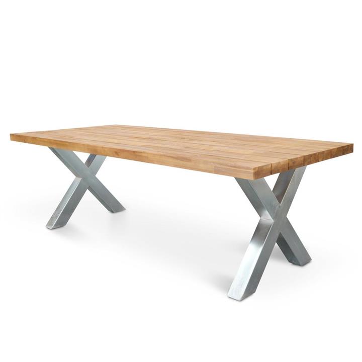 Kent 2.5m Outdoor Dining Table - Galvanized by Interior Secrets - AfterPay Available