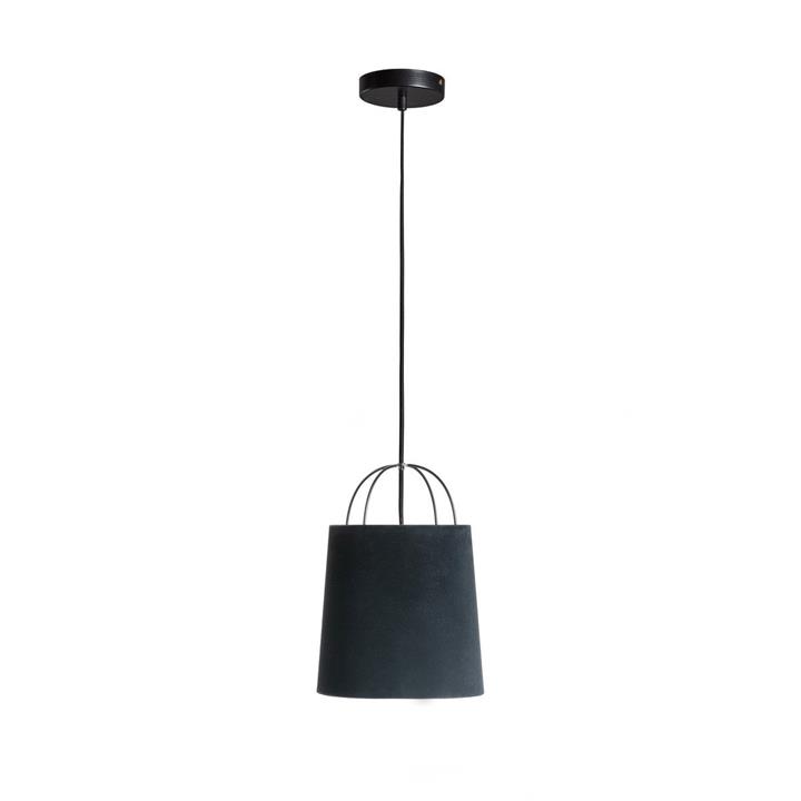 Lana Velvet Pendant Lamp - Black by Interior Secrets - AfterPay Available