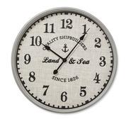Land & Sea Wall Clock Grey
