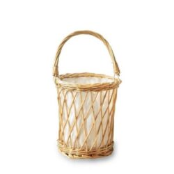 Lantern Rattan Basket With Handle