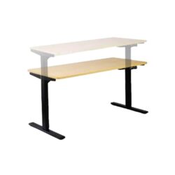 Lavery Electric Height Adjustable Office Desk - 150cm - Beech