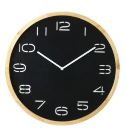 Leni Wall Clock - Black by Interior Secrets - AfterPay Available