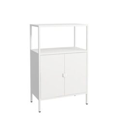 Levede Filing Cabinet Storage Office Cabinets 4 Tier Metal Home Shelves White