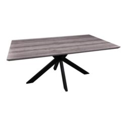 Lexy Rectangular Woden Dining Table 180cm - Grey Oak