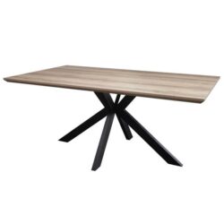 Lexy Rectangular Wooden Kitchen Dining Table 180cm - Oak Sonoma