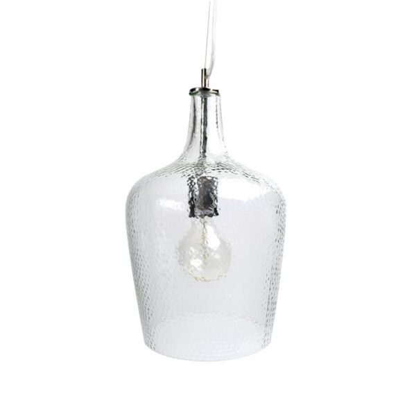 Lily Glass Shade Hanging Pendant Lamp - Clear