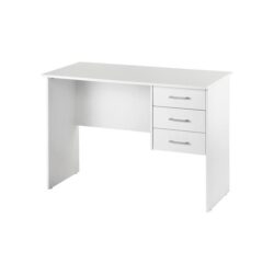 Lovisa Study Writing Home Office Desk W/ 3-Drawers - White