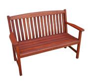 Luneburg 2 Seater Outdoor Bench Brown