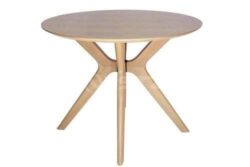 Lyn Round Wood Dining Table - 100cm - Natural