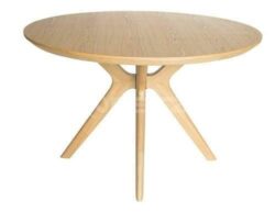 Lyn Round Wood Dining Table - 120cm - Natural