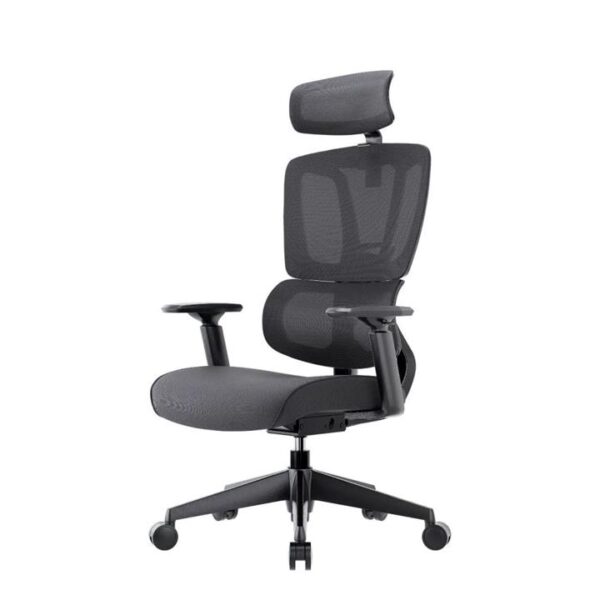 MECCA Ergonomic Double Mesh Back & Fabric Seat Manager Computer Office Task Chair - Black