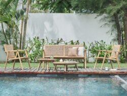 Manado 5PCE Acacia Outdoor Lounge Set | Shop Online or Instore | B2C Furniture