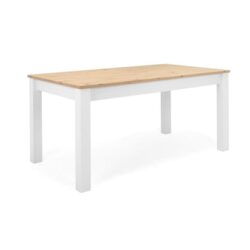 Mark Wooden Extendable Dining Table 160-215cm - White/Oak