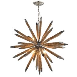 Martha Contemporary Pendant Lamp Light Interior SESx8 Natural Rope Sea Anemone with 30 Arms