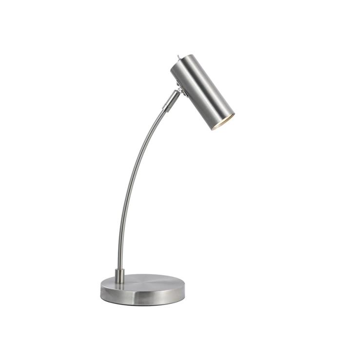 Mary Modern Elegant Table Lamp Desk Light - Satin Chrome