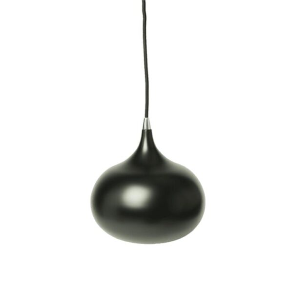 Mini Kirby Inverted Bowl Metal Pendant Light Lamp - Black