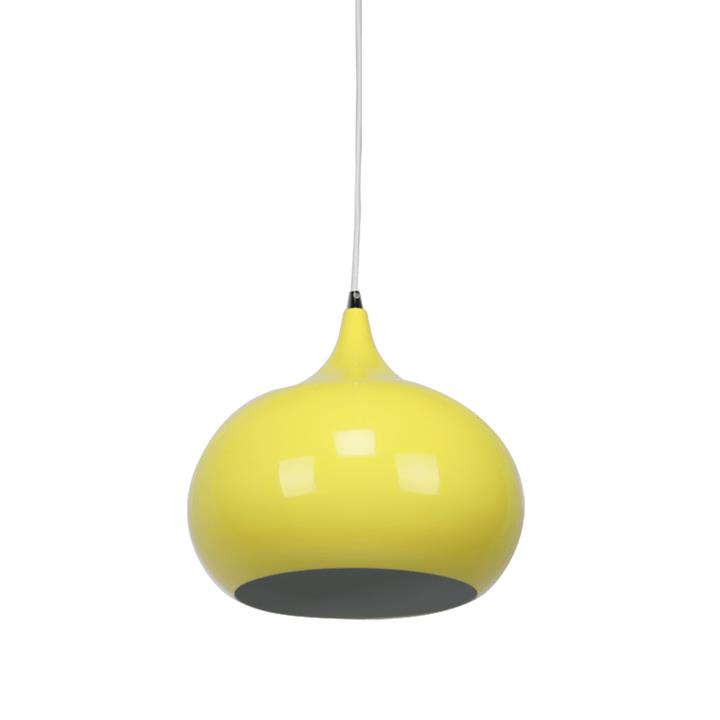 Mini Kirby Inverted Bowl Metal Pendant Light Lamp - Luminous Yellow