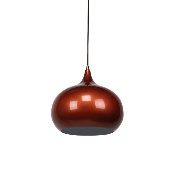 Mini Kirby Inverted Bowl Metal Pendant Light Lamp - Pearl Copper
