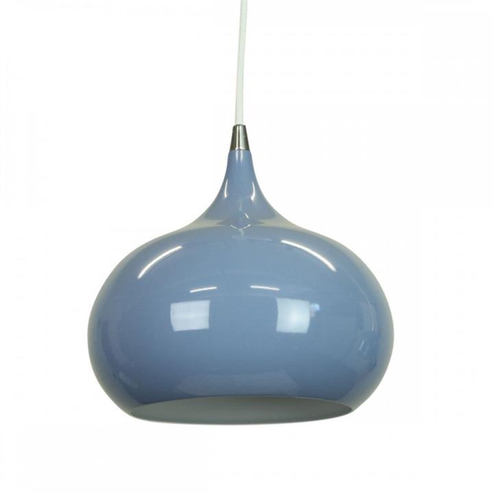 Mini Kirby Inverted Bowl Metal Pendant Light Lamp - Pigeon Blue
