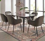 Monti 6 Seater Dining Set With Brooke Chairs