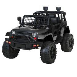 NNEDSZ Kids Ride On Car Electric 12V Car Toys Jeep Battery Remote Control Black