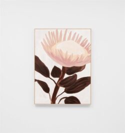 Native Floral I Hand Painted Wall Art Canvas - Clearance by Interior Secrets - AfterPay Available