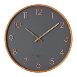 Navi 35cm Wall Clock - Charcoal by Interior Secrets - AfterPay Available