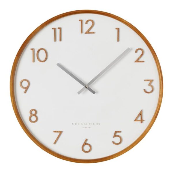 Navi 35cm Wall Clock - White by Interior Secrets - AfterPay Available