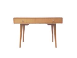 Niche Study Writing Computer Office Wooden Desk With Drawer 110cm - Natural