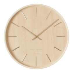 Oswin 51cm Wall Clock - Natural by Interior Secrets - AfterPay Available
