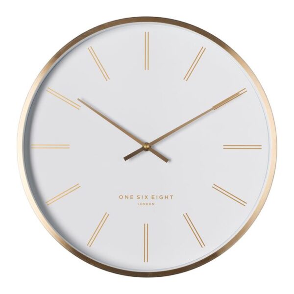 Otto 40cm Wall Clock - White by Interior Secrets - AfterPay Available