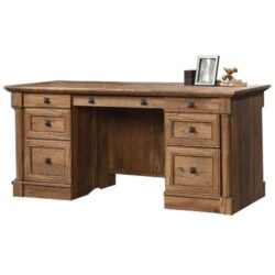 Palladia Executive Office Manager Desk - Vintage Oak