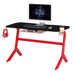 Phaser Gaming Computer Desk Home Office Racing Table - Red