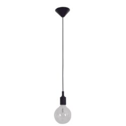 Piper Classic Pendant Lamp Light Interior ES Black Silicon Suspension