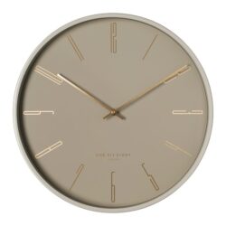 Platt 30cm Wall Clock - Champagne Grey by Interior Secrets - AfterPay Available