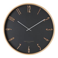 Porter 41cm Wall Clock - Black by Interior Secrets - AfterPay Available
