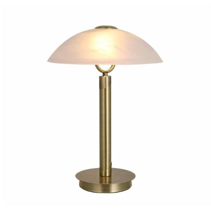 Revi Touch Table Lamp Antique Brass Base - Opal White