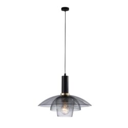 Revivo Modern 3-Inverted Bowl Design Pendant Lamp Light Grey
