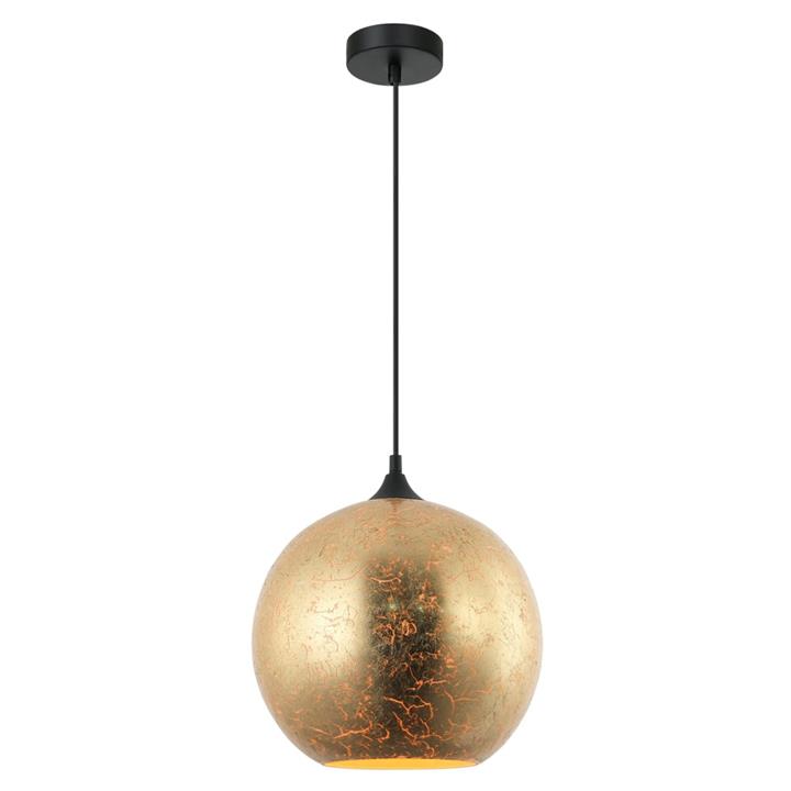 Ricah Modern Pendant Lamp Light Interior ES 40W Matte Gold Wine Glass with White Interior