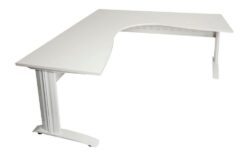 Rline Span White Corner Workstations - White by Interior Secrets - AfterPay Available