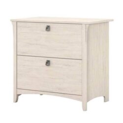 Salinas Wooden Classic 2-Drawer File Cabinet Office Storage - Antique White