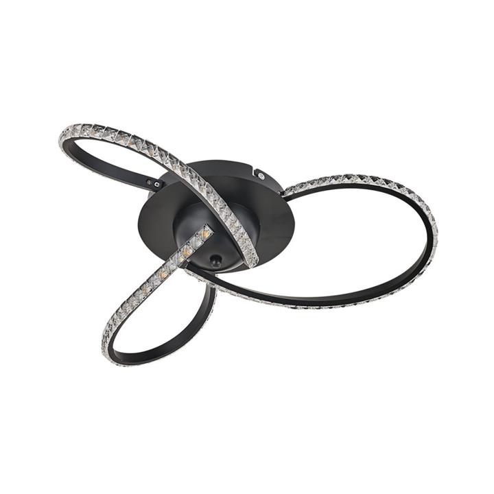 Sayer Dimmable 3-Lights LED Modern Elegant Pendant Lamp Ceiling Light - Black