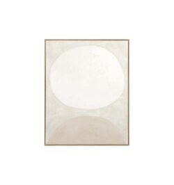 Sculpture 2 Framed Hand Painted Wall Art - White by Interior Secrets - AfterPay Available